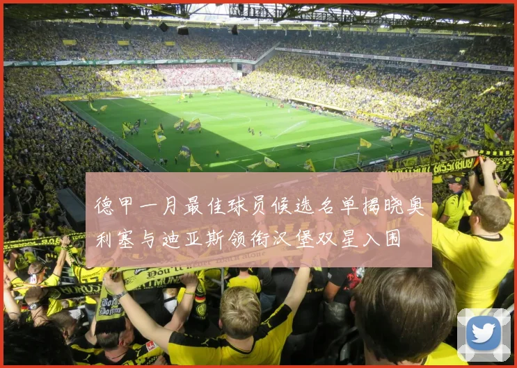 德甲一月最佳球员候选名单揭晓奥利塞与迪亚斯领衔汉堡双星入围